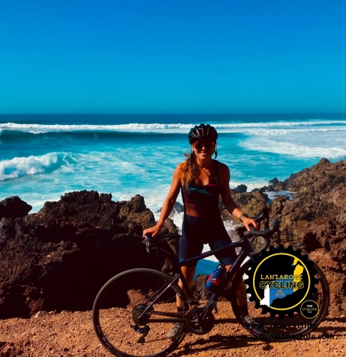 cycling lanzarote girl