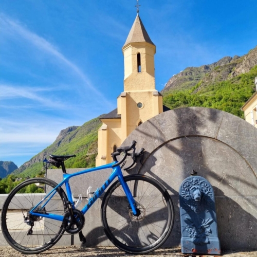 cycling france cycling pyrenees church tourmalet